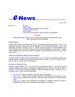 June 4, 2015 - Volusia County Schools