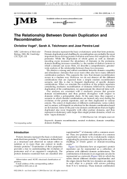 The Relationship Between Domain Duplication and