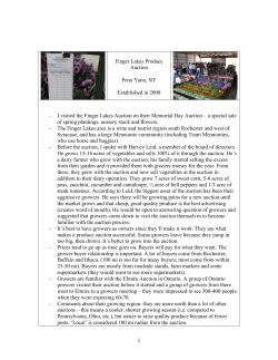 US Produce Auction Report