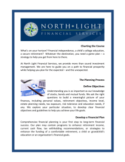 Charting the Course The Planning Process Define Objectives