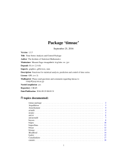 Package `timsac`