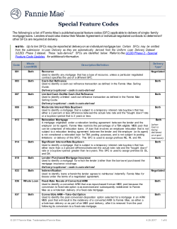 Special Feature Codes