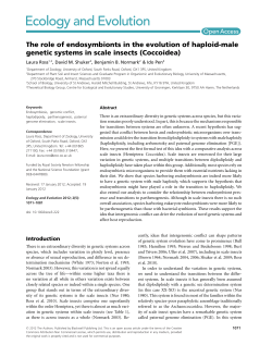 The role of endosymbionts in the evolution of haploidmale genetic