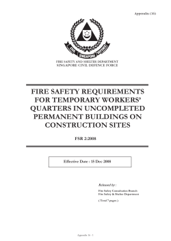 Appendix 16 - Singapore Civil Defence Force