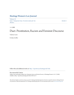 Duet: Prostitution, Racism and Feminist Discourse