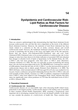 Dyslipidemia and Cardiovascular Risk