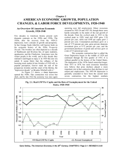american economic growth, population changes