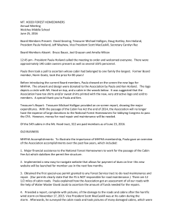 David Gearing, Treasurer M - Mt. Hood Forest Homeowners