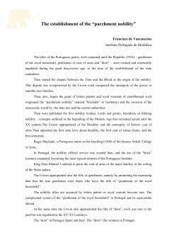 The establishment of the &ldquo;parchment nobility&rdquo;