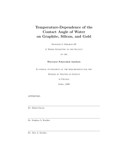Temperature-Dependence of the Contact Angle of Water