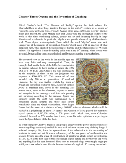 Chapter Three: Oresme and the Invention of Graphing
