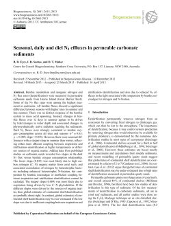 Seasonal, daily and diel N2 effluxes in permeable