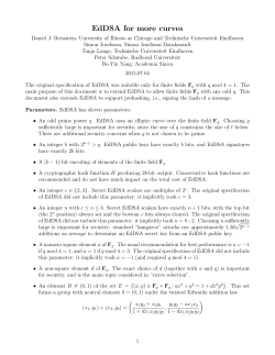 EdDSA for more curves