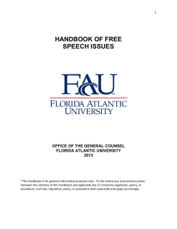 Handbook of Free Speech Issues