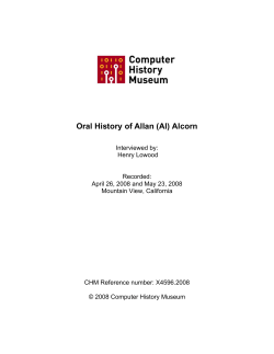 Oral History of Allan (Al) Alcorn