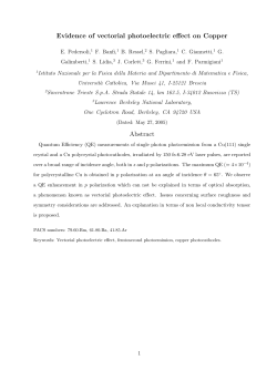 Evidence of vectorial photoelectric effect
