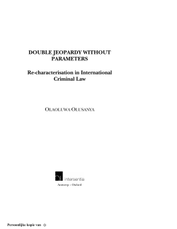 DOUBLE JEOPARDY WITHOUT PARAMETERS Re