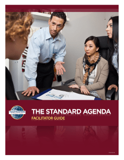 THE STANDARD AGENDA