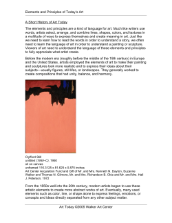 Elements and Principles of Today`s Art Art Today