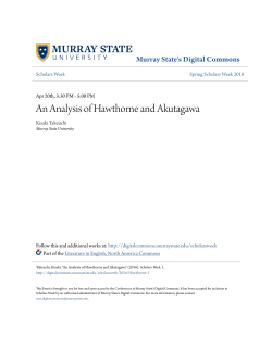 An Analysis of Hawthorne and Akutagawa