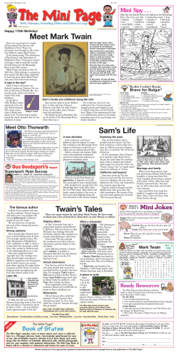 Meet Mark Twain Sam`s Life Twain`s Tales