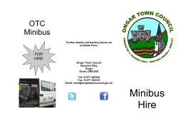 Minibus Hire - Ongar Town Council