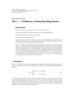 The 3x 1 Problem as a String Rewriting System