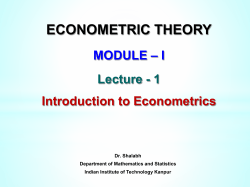 econometric theory