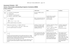 NCEA Level 1 Science (90940) 2016