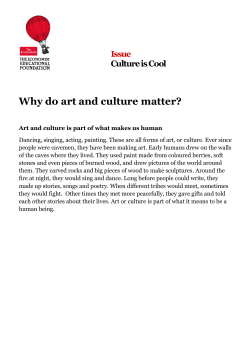 Issue – Culture is cool - The Economist Educational Foundation