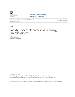 Socially Responsible Accounting Reporting