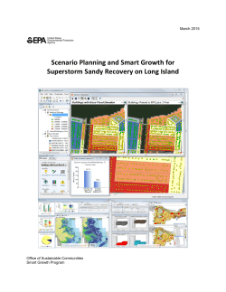 Scenario Planning and Smart Growth for Superstorm