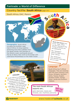 South Africa - Traidcraft Schools