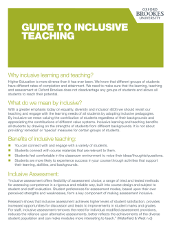 guide to inclusive teaching