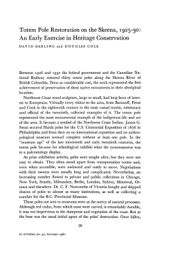 Totem Pole Restoration on the Skeena, 1925-30: An