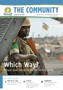 Peace and Security in the Community