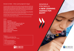 schools for skills: a new learning agenda for egypt