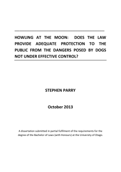 howling at the moon: does the law provide