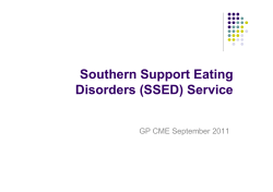 Southern Support Eating Disorders (SSED) Service