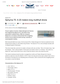 Sphyrna 70: A 20 meters long multihull drone