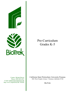 Pre-Curriculum Grades K-5