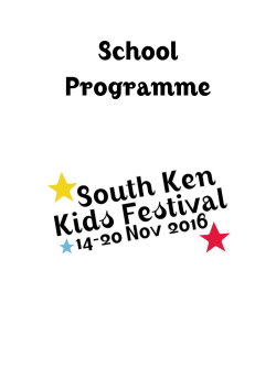 Secondary Schools - South Ken Kids Festival