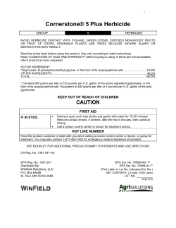 Cornerstone&reg; 5 Plus Herbicide - Crop Data Management Systems