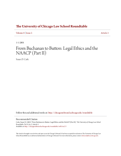 From Buchanan to Button: Legal Ethics and the NAACP