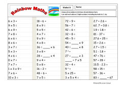 1 x 3 x 9 = 6 x 3 = 9 x 5 = 6 x 9 = 7 x 8 = 6 x 6 = 8 x 6 = 3 x 7 = 5 x 3