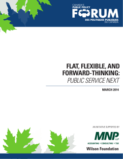 flat, flexible, and forward-thinking: public service next