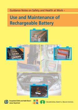 Use and Maintenance of Rechargeable Battery