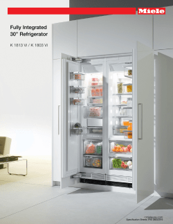 Fully Integrated 30&rdquo; Refrigerator
