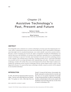 Assistive Technology`s Past, Present and Future