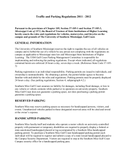 Traffic and Parking Regulations